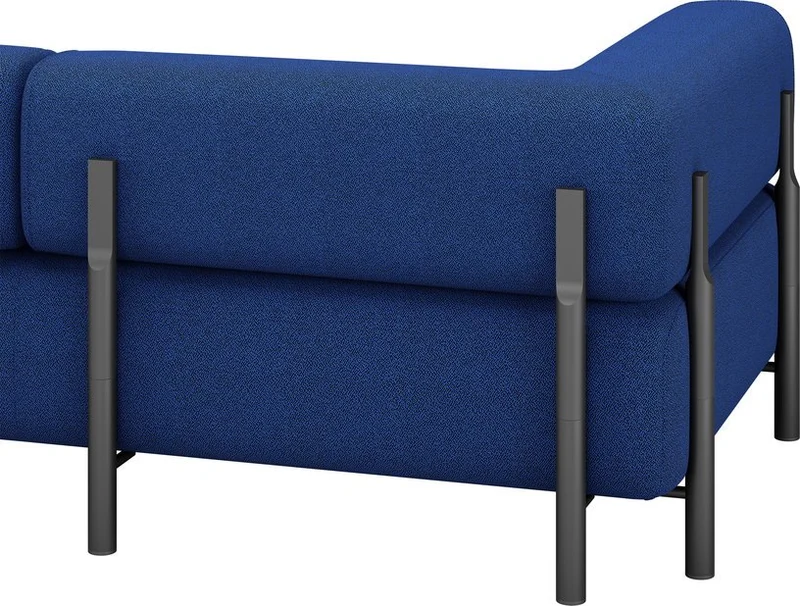 Canapé 2 places en laine bleu 195 cm Palo - Hem