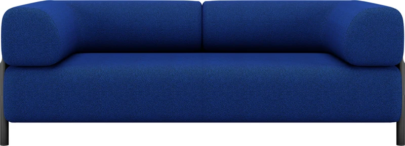Canapé 2 places en laine bleu 195 cm Palo - Hem