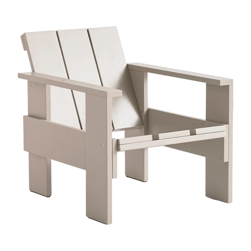 Chaise longue d'extérieur en pin London fog Crate - Hay