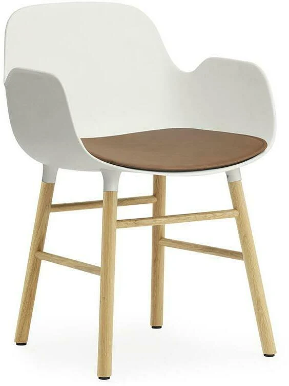 Coussin d'assise en cuir brandy sorensen ultra 53 x 39 cm Form - Normann Copenhagen