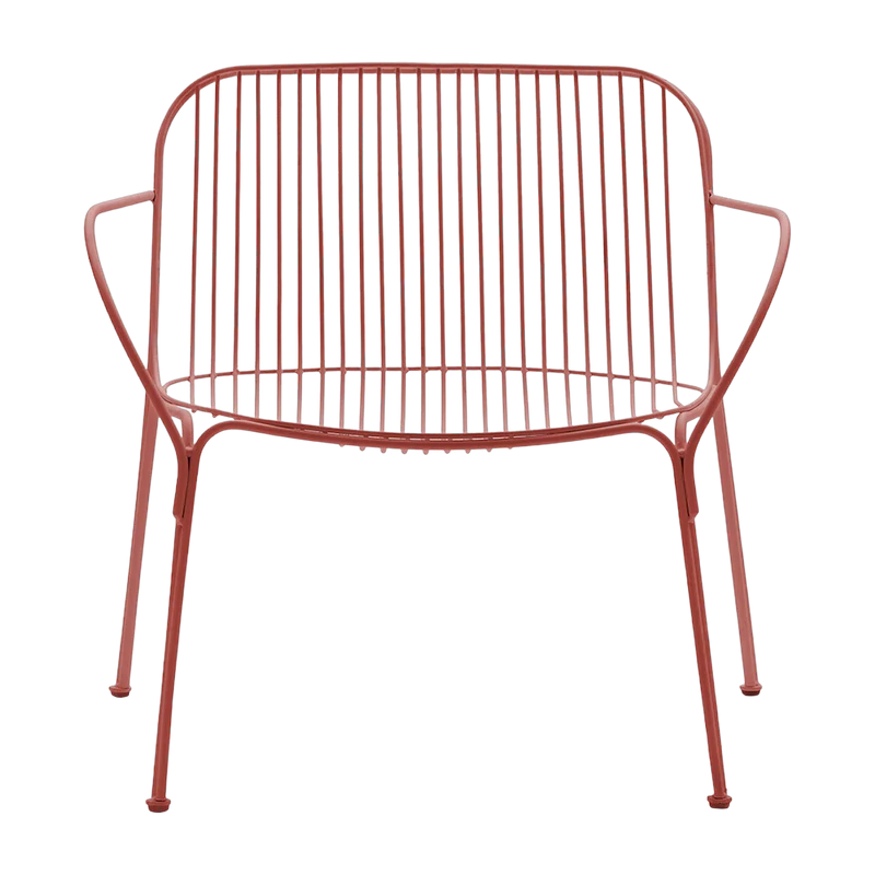 Fauteuil de jardin en acier rouge Hiray - Kartell