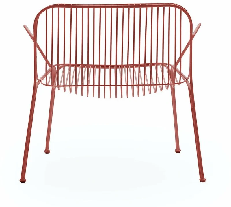 Fauteuil de jardin en acier rouge Hiray - Kartell