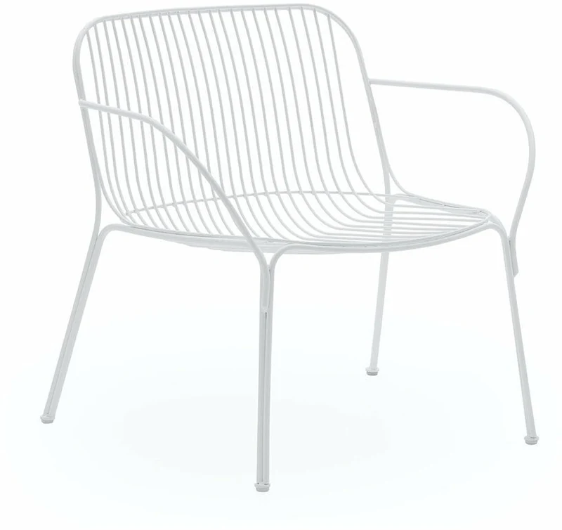 Fauteuil de jardin en acier blanc Hiray - Kartell