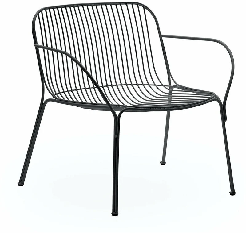 Fauteuil de jardin en acier noir Hiray - Kartell