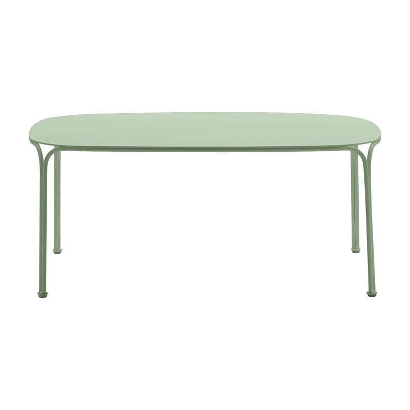 Table basse de jardin en acier vert 38 cm Hiray - Kartell