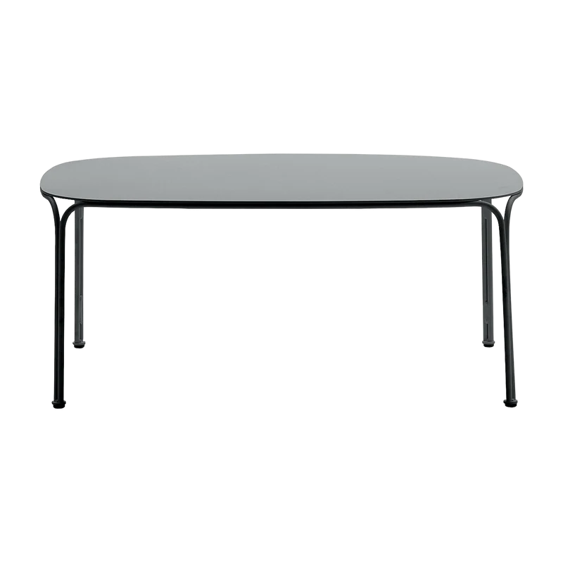 Table basse de jardin en acier noir 38 cm Hiray - Kartell