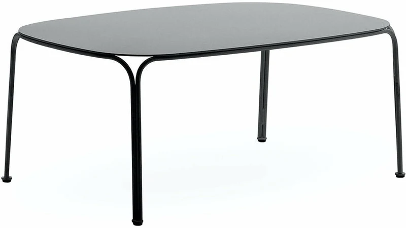 Table basse de jardin en acier noir 38 cm Hiray - Kartell