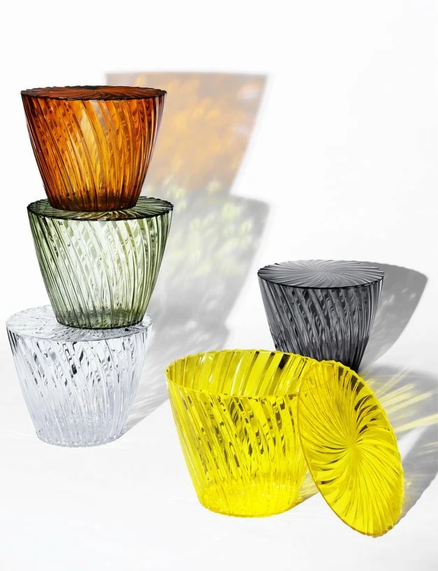 Table d'appoint marron 35 cm Sparkle - Kartell