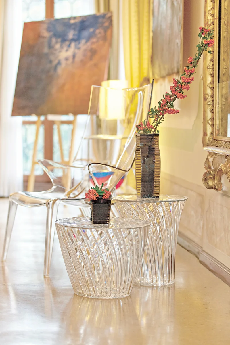 Table d'appoint marron 35 cm Sparkle - Kartell