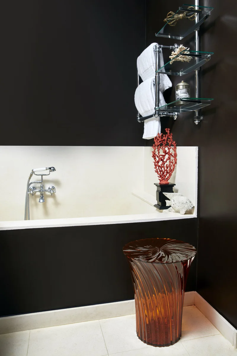 Table d'appoint marron 44 cm Sparkle - Kartell