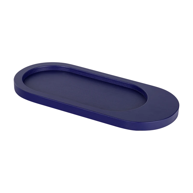 Plateau en bois bleu 32 x 15 cm Tenu - Noo.ma