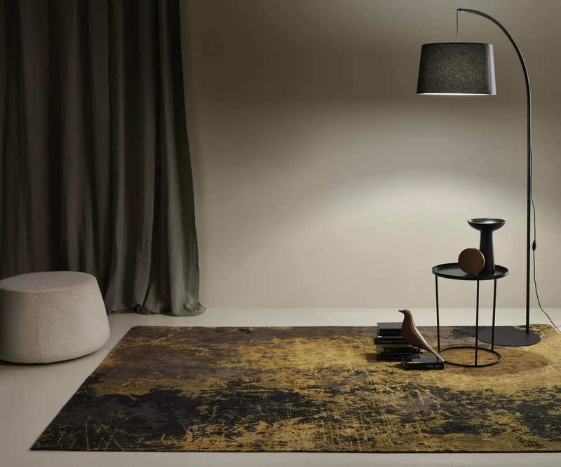 Table d'appoint ronde en métal bleu 43 cm Costance Vassoio - Meme Design