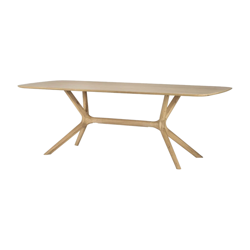 Table rectangulaire en chêne huilé 224 x 100 x 76 cm - Ethnicraft Accessories