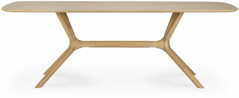 Table rectangulaire en chêne huilé 224 x 100 x 76 cm - Ethnicraft Accessories