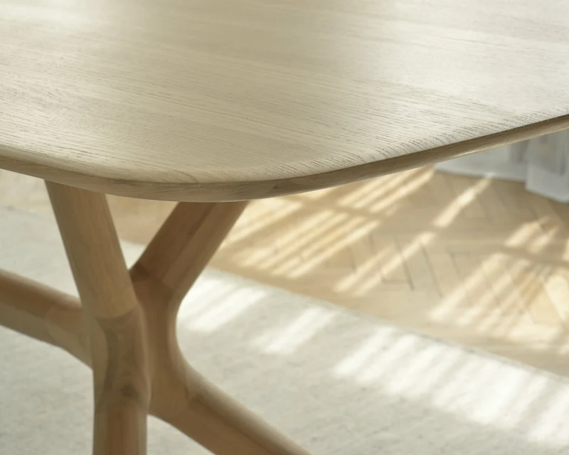 Table rectangulaire en chêne huilé 224 x 100 x 76 cm - Ethnicraft Accessories