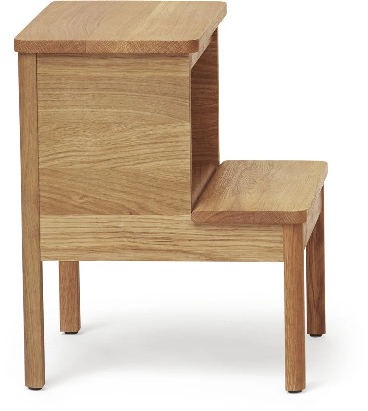 Tabouret en chêne massif naturel 45 cm A line - Form & Refine