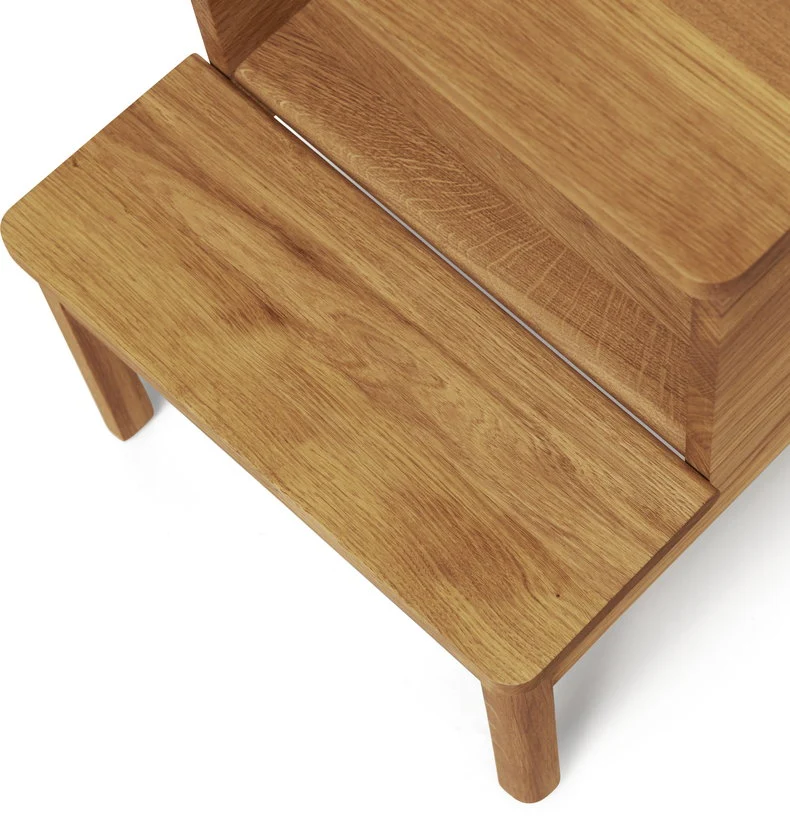 Tabouret en chêne massif naturel 45 cm A line - Form & Refine