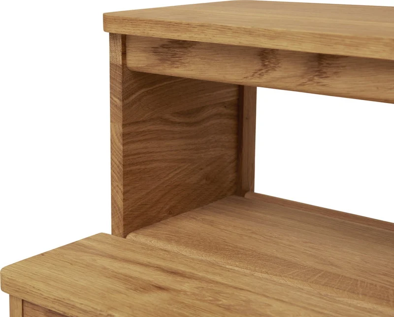 Tabouret en chêne massif naturel 45 cm A line - Form & Refine