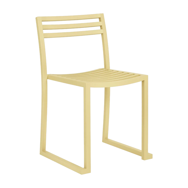 Chaise en acier beige mat Chop - Hem