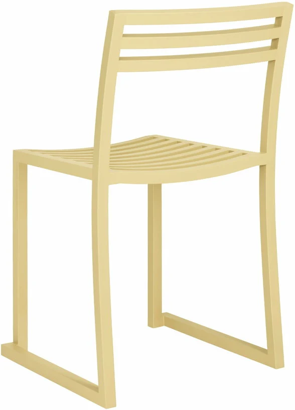Chaise en acier beige mat Chop - Hem