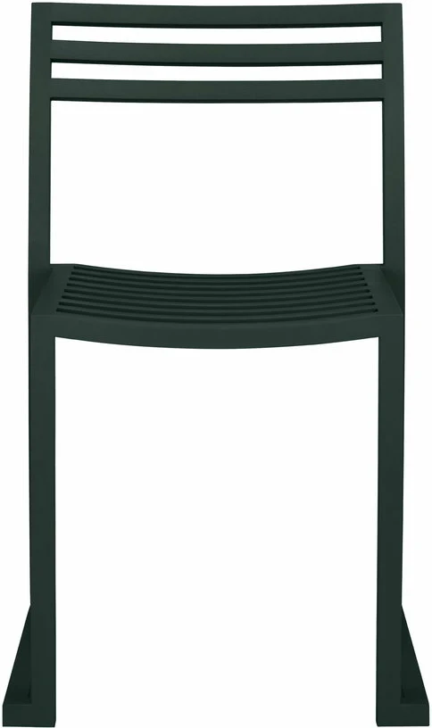 Chaise en acier vert foncé mat Chop - Hem