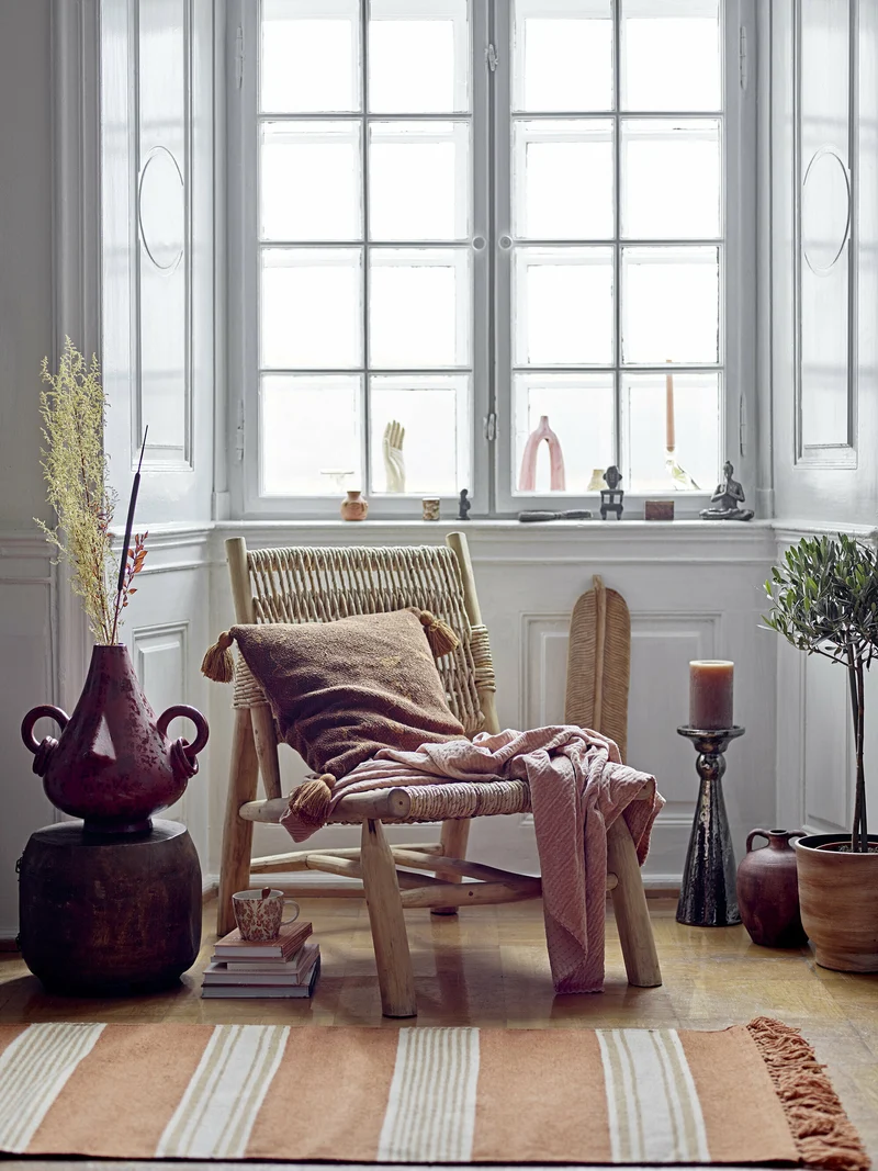 Fauteuil en feuille de bananier marron 57 x 81 cm Ruthy - Bloomingville