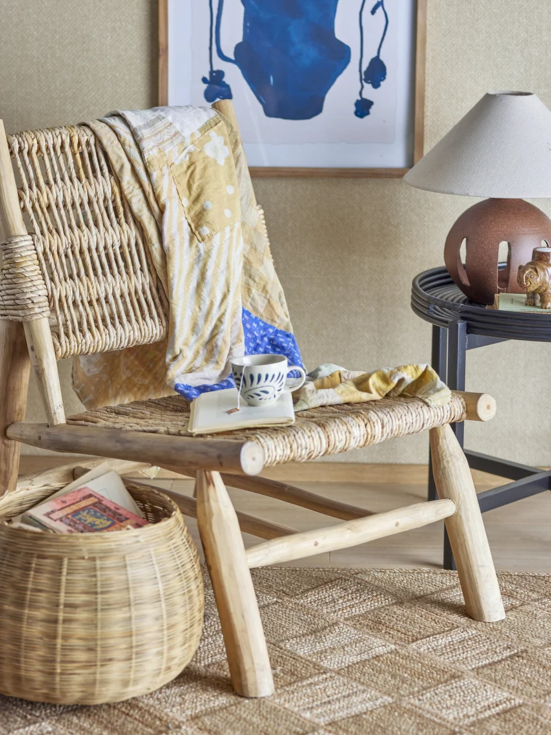 Fauteuil en feuille de bananier marron 57 x 81 cm Ruthy - Bloomingville