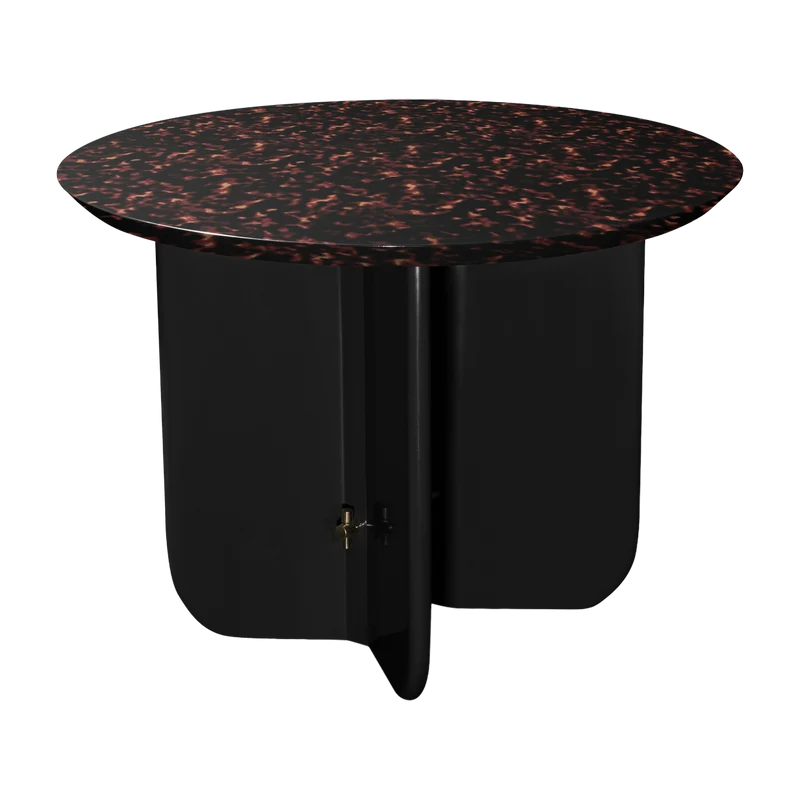 Table basse en bois laqué écailles M40 S Be Good - RED Edition
