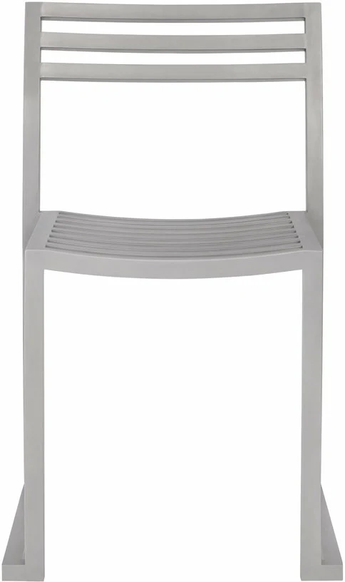 Chaise en acier inoxydable mat Chop - Hem