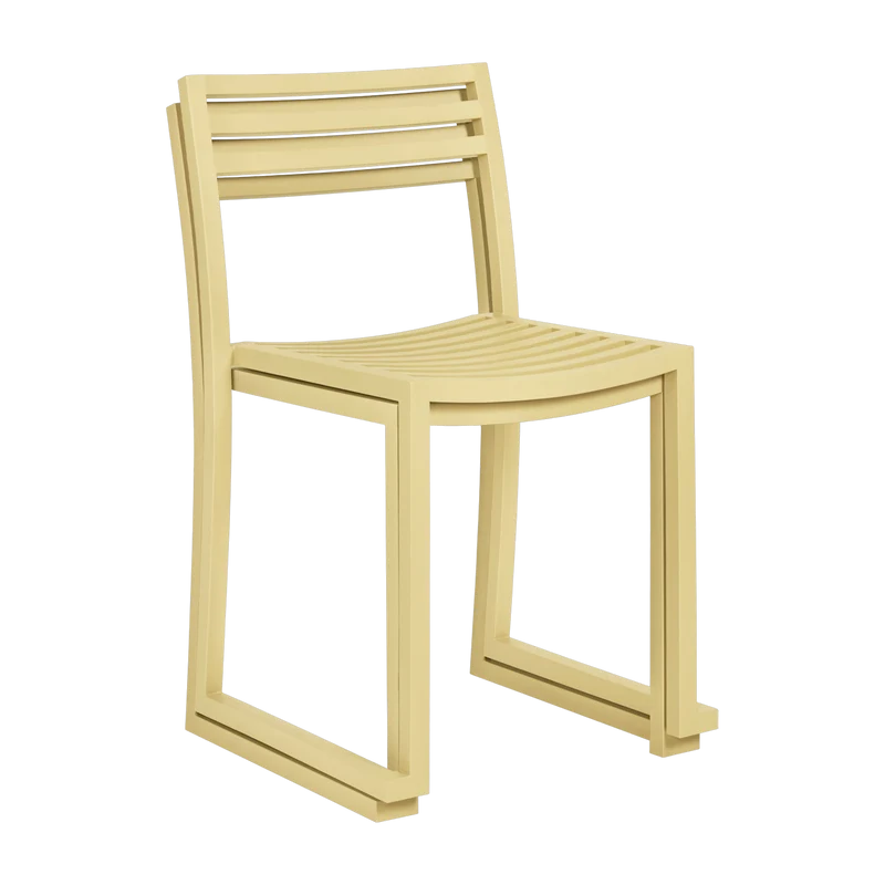 2 Chaises en acier beige mat Chop - Hem