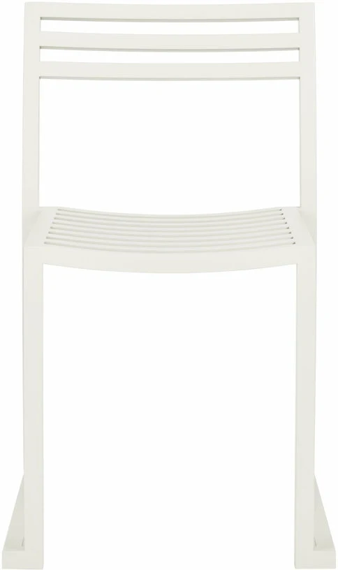 2 Chaises en acier gris blanc mat Chop - Hem