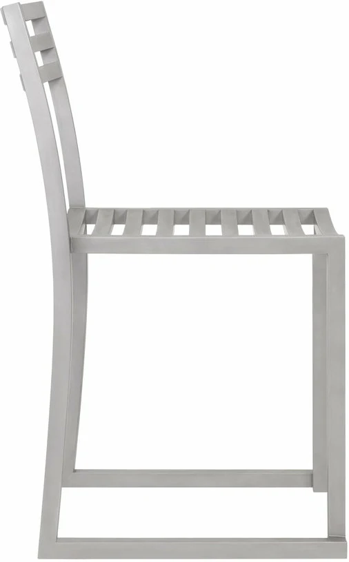 2 Chaises en acier inoxydable mat Chop - Hem