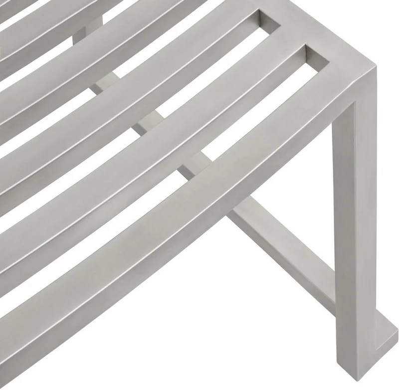 2 Chaises en acier inoxydable mat Chop - Hem
