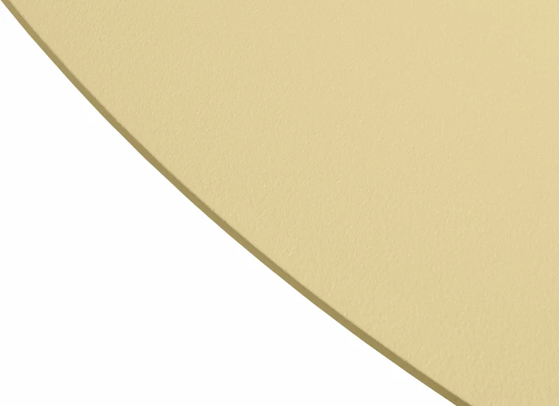 Table ronde en acier beige mat Chop - Hem