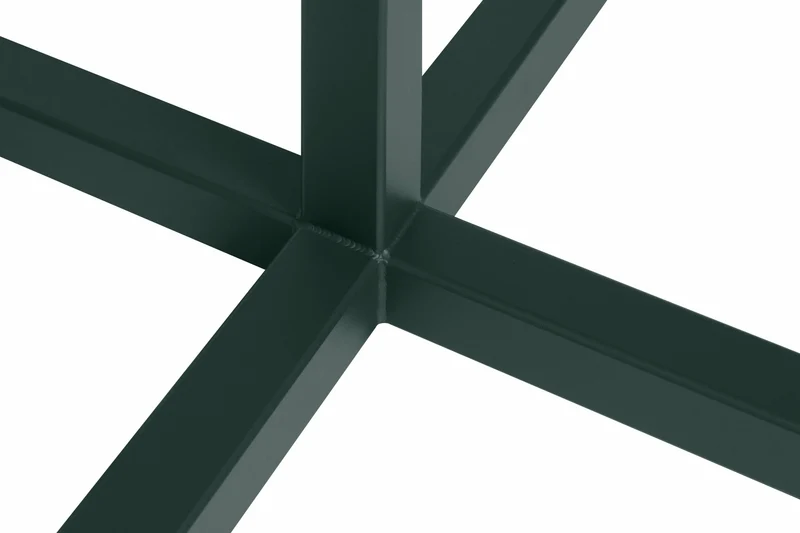 Table ronde en acier vert foncé mat Chop - Hem