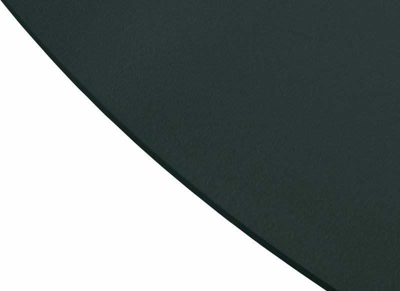 Table ronde en acier vert foncé mat Chop - Hem