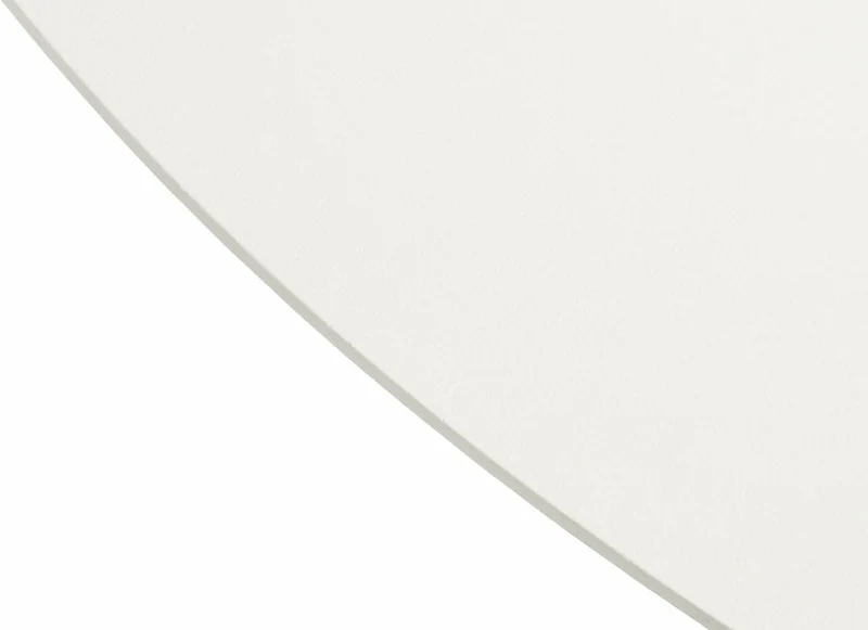 Table ronde en acier gris blanc mat Chop - Hem