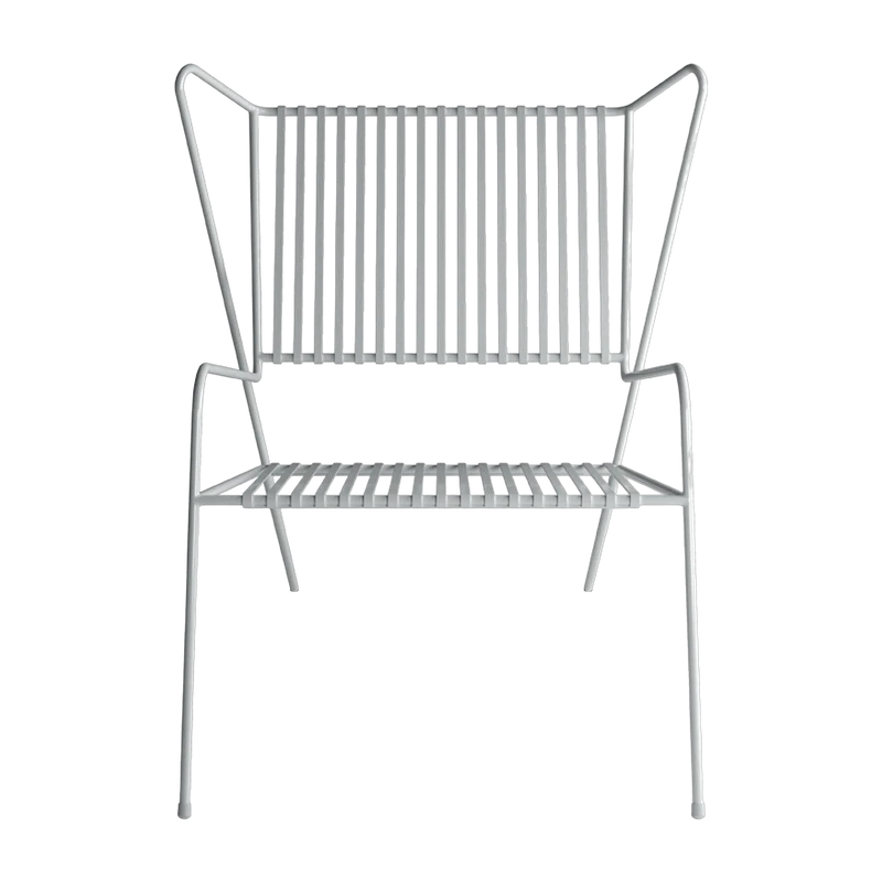 Chaise lounge en acier blanc Capri Easy - Cools Collection