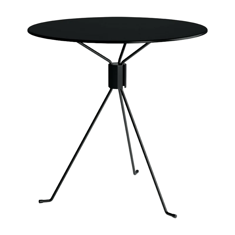 Table ronde de jardin en acier noir 75 cm Bond - Cools Collection