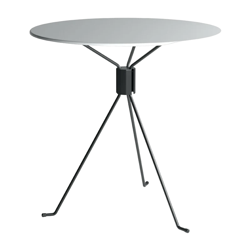 Table ronde de jardin en acier blanc 90 cm Bond - Cools Collection