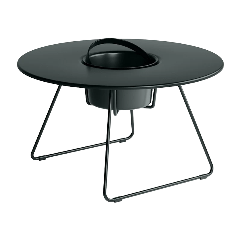 Table à cocktail ronde en acier noir 75 cm N'ice - Cools Collection