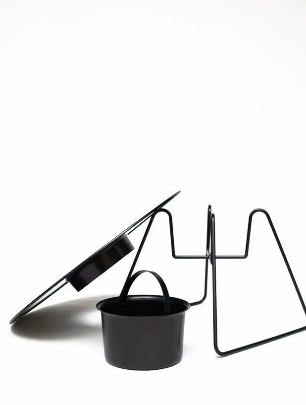 Table à cocktail ronde en acier noir 75 cm N'ice - Cools Collection