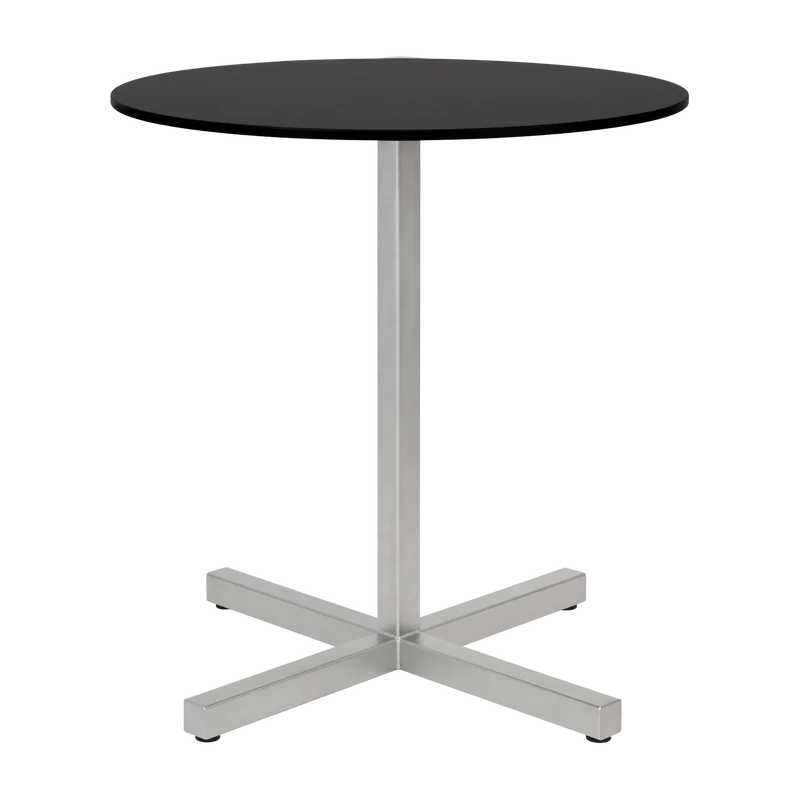 Table ronde en acier inoxydable et stratifée Chop - Hem