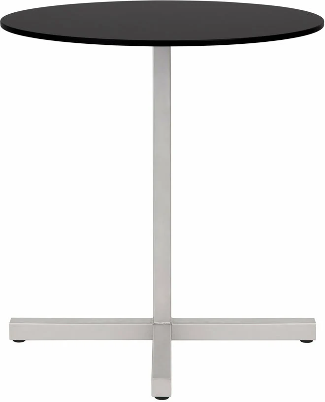 Table ronde en acier inoxydable et stratifée Chop - Hem