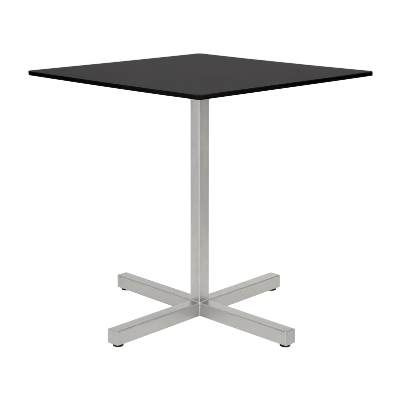 Table carrée en acier inoxydable et stratifée Chop - Hem