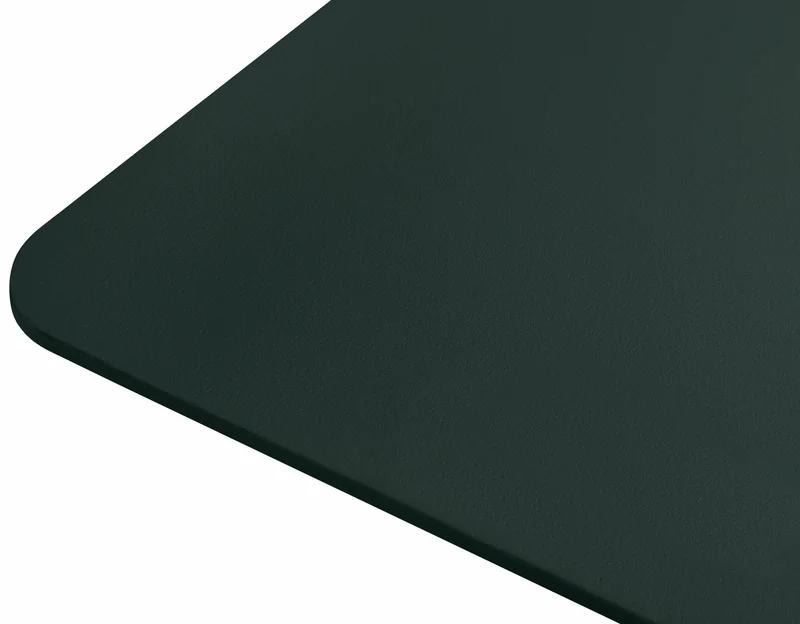 Table carrée en acier vert foncé mat Chop - Hem