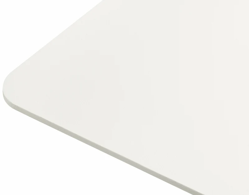 Table carrée en acier gris blanc mat Chop - Hem