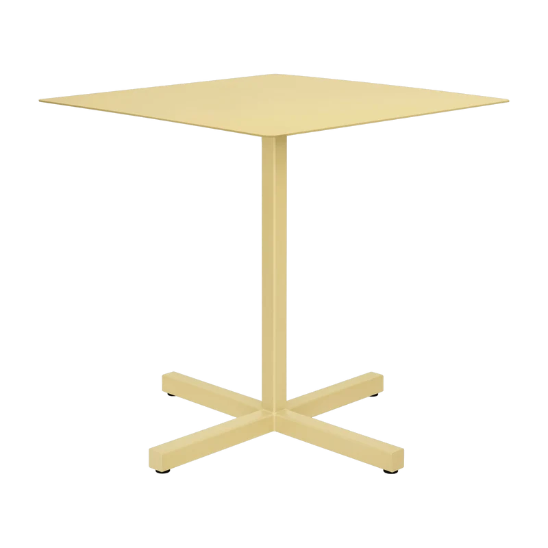 Table carrée en acier beige mat Chop - Hem