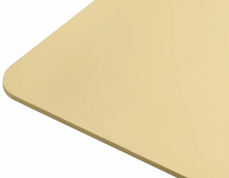 Table carrée en acier beige mat Chop - Hem