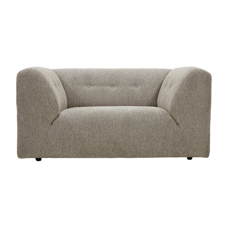 Module d'angle en velours royal beige 97x148cm Vint - HKliving
